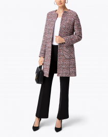 Edge to Edge Pink and Red Tweed Jacket