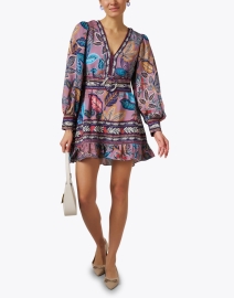 Look image thumbnail - Farm Rio - Lavender Multi Print Dress