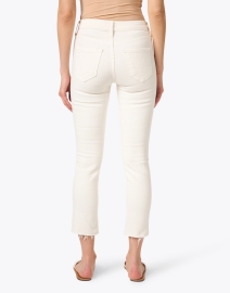 Mother - The Dazzler Ivory Straight Leg Ankle Jean