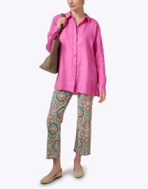 Look image thumbnail - Eileen Fisher - Pink Linen Shirt