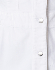 Fabric image thumbnail - Marc Cain - White Denim Peplum Jacket