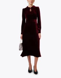Look image thumbnail - Jane - Royale Burgundy Velvet Dress