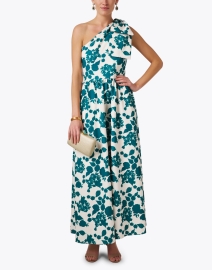 Look image thumbnail - Abbey Glass - Caroline Green and Cream Floral Dress