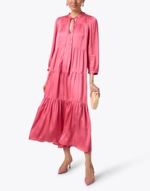 Look image thumbnail - Honorine - Camille Pink Tiered Dress