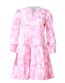 Pink Print Cotton Tunic Dress