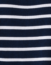 Fabric image thumbnail - Kinross - Navy and White Striped Cotton Sweater