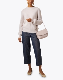 Look image thumbnail - Kinross - Beige Cashmere Thermal Sweater