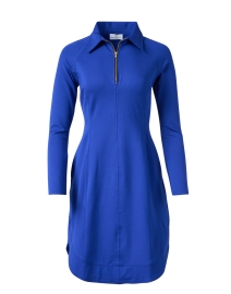 Product image thumbnail - Chloe Kristyn - Patricia Blue Quarter Zip Dress