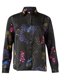 Isabella Black Print Shirt