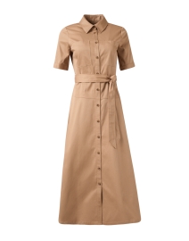 Shoshanna - Keri Khaki Cotton Shirt Dress