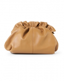 Front image thumbnail - Loeffler Randall - Willa Brown Leather Cinched Clutch