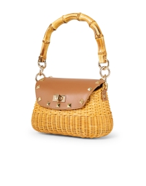 Front image thumbnail - SERPUI - Brandi Leather and Wicker Bag