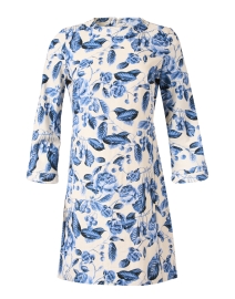 Rivanna Blue and White Print Denim Dress