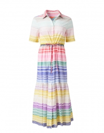 Product image thumbnail - Vilagallo - Eveline Multi Stripe Midi Shirt Dress