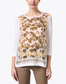 Front image thumbnail - WHY CI - White Neutral Print Panel Top