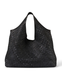 Carmen Black Woven Leather Bag