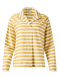Product image thumbnail - Ines de la Fressange - Noa Yellow and White Stripe Blouse