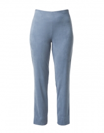Milo Steel Blue Faux Suede Pull On Pant