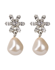 Reiss Crystal and Pearl Earrings