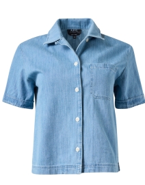 Product image thumbnail - A.P.C. - Maeva Blue Denim Shirt