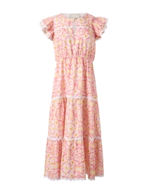 Product image thumbnail - Sail to Sable - Pink Medallion Print Ric Rac Dress