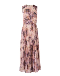 Violet Multi Printed Silk Chiffon Dress