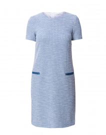 Cadel Blue and White Knit Dress