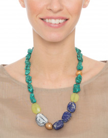Chandler Turquoise and Lapis Necklace