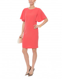 Mayberry Rosewater Sheath Dress with Flutter Sleeves