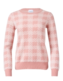 Product image thumbnail - Madeleine Thompson - Milne Pink Gingham Sweater