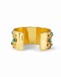 Back image thumbnail - Sylvia Toledano - Malachite Stone Cuff Bracelet