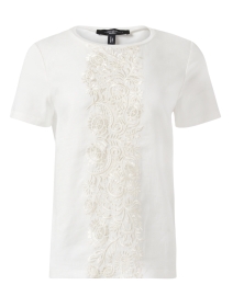 Product image thumbnail - Weekend Max Mara - Magno White Embroidered Top