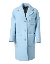Product image thumbnail - A.P.C. - Nina Light Blue Wool Coat
