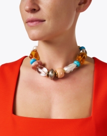 Look image thumbnail - Lizzie Fortunato - Monument Sunbeam Collar Necklace