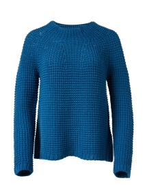 Product image thumbnail - Weekend Max Mara - Ardea Blue Wool Sweater