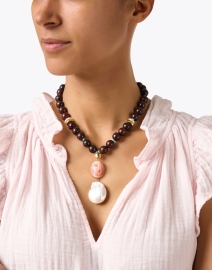Look image thumbnail - Lizzie Fortunato - Gaia Drop Necklace