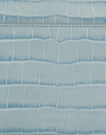 Fabric image thumbnail - Loeffler Randall - Stefania Blue Croc Leather Baguette Shoulder Bag