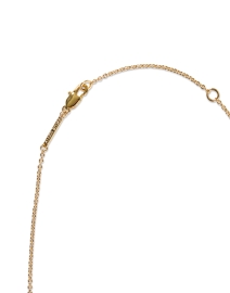 Back image thumbnail - Alexis Bittar - Gold and Grey Lucite Crescent Necklace