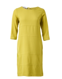 Product image thumbnail - Rosso35 - Yellow Wool Crepe Dress