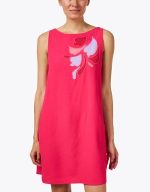 Front image thumbnail - Emporio Armani - Pink Embroidered Dress