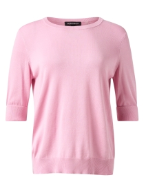 Pink Cotton Blend Sweater