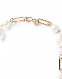 Kenneth Jay Lane -  Gold and Pearl Link Necklace