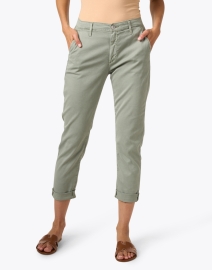 Front image thumbnail - AG Jeans - Caden Green Stretch Cotton Pant