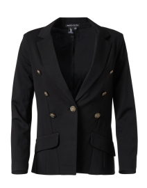Steely Black Faux Double Breasted Blazer