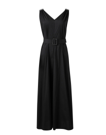 Product image thumbnail - Purotatto - Black Cotton Maxi Dress