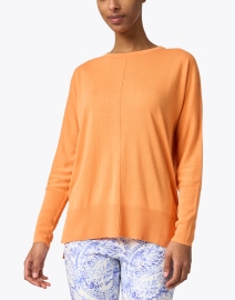 Front image thumbnail - Kinross - Orange Hi-Low Pullover