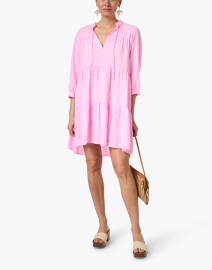 Look image thumbnail - Honorine - Giselle Pink Tiered Dress