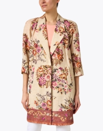 Front image thumbnail - Kobi Halperin - Connie Provence Ivory Floral Coat