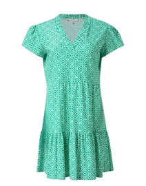 Product image thumbnail - Jude Connally - Ginger Green Print Dress