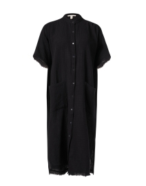Product image thumbnail - Eileen Fisher - Black Cotton Shirt Dress